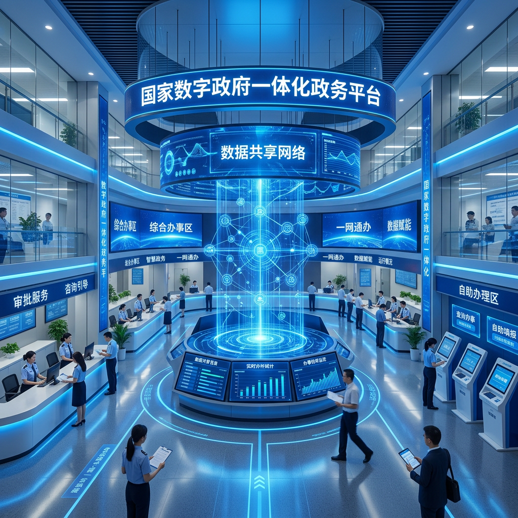 2026年数字政府一体化平台建设示意